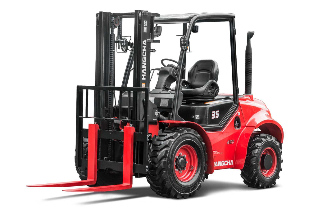 3.5 tons XF series 4WD rough terrain diesel forklift with YANMAR 4TNE98 Diesel Engine