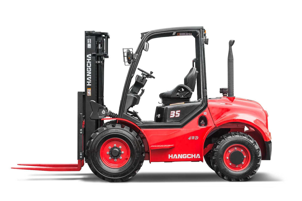 3.5 tons XF series 4WD rough terrain diesel forklift with YANMAR 4TNE98 Diesel Engine